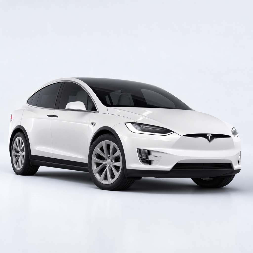 Tesla Model X / 白