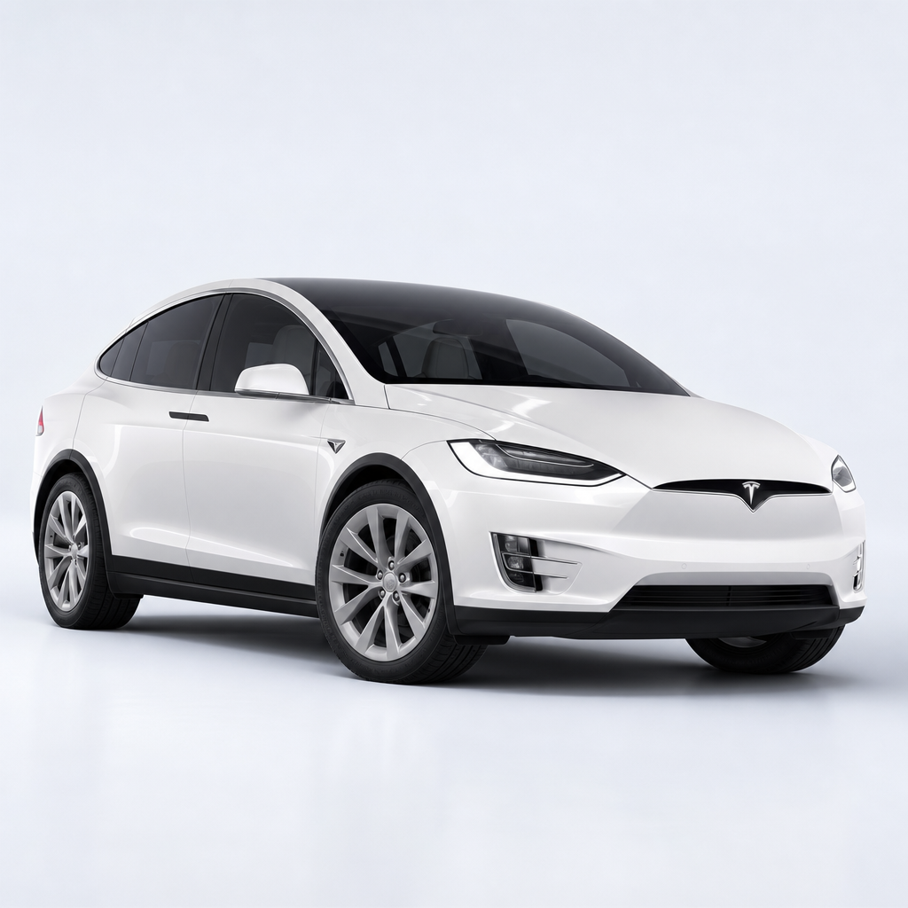 Tesla Model X / 白